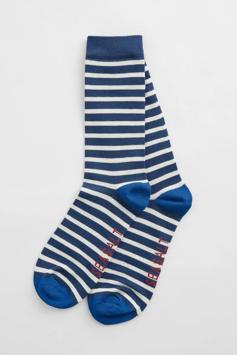 Seasalt Cornwall Men Socks Sailor Breton Harbour