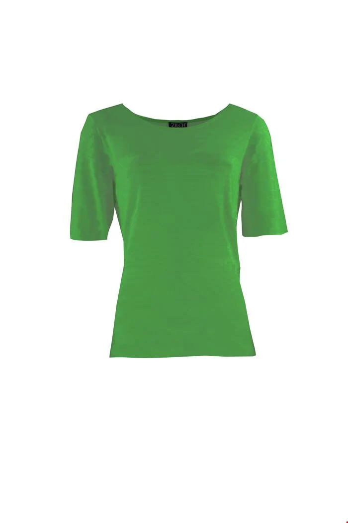 Groene Top Met Boothals | Zilch Top Boatneck Apple