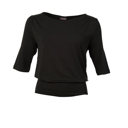 Froy & Dind Shirt Valerie Black Jersey Tencel