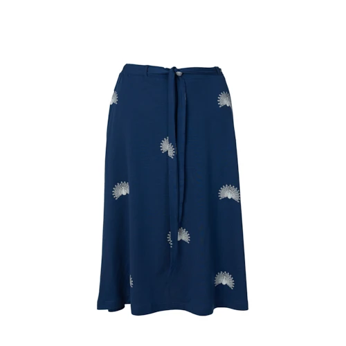 Froy & Dind Skirt Manon Peacock Jersey Tencel