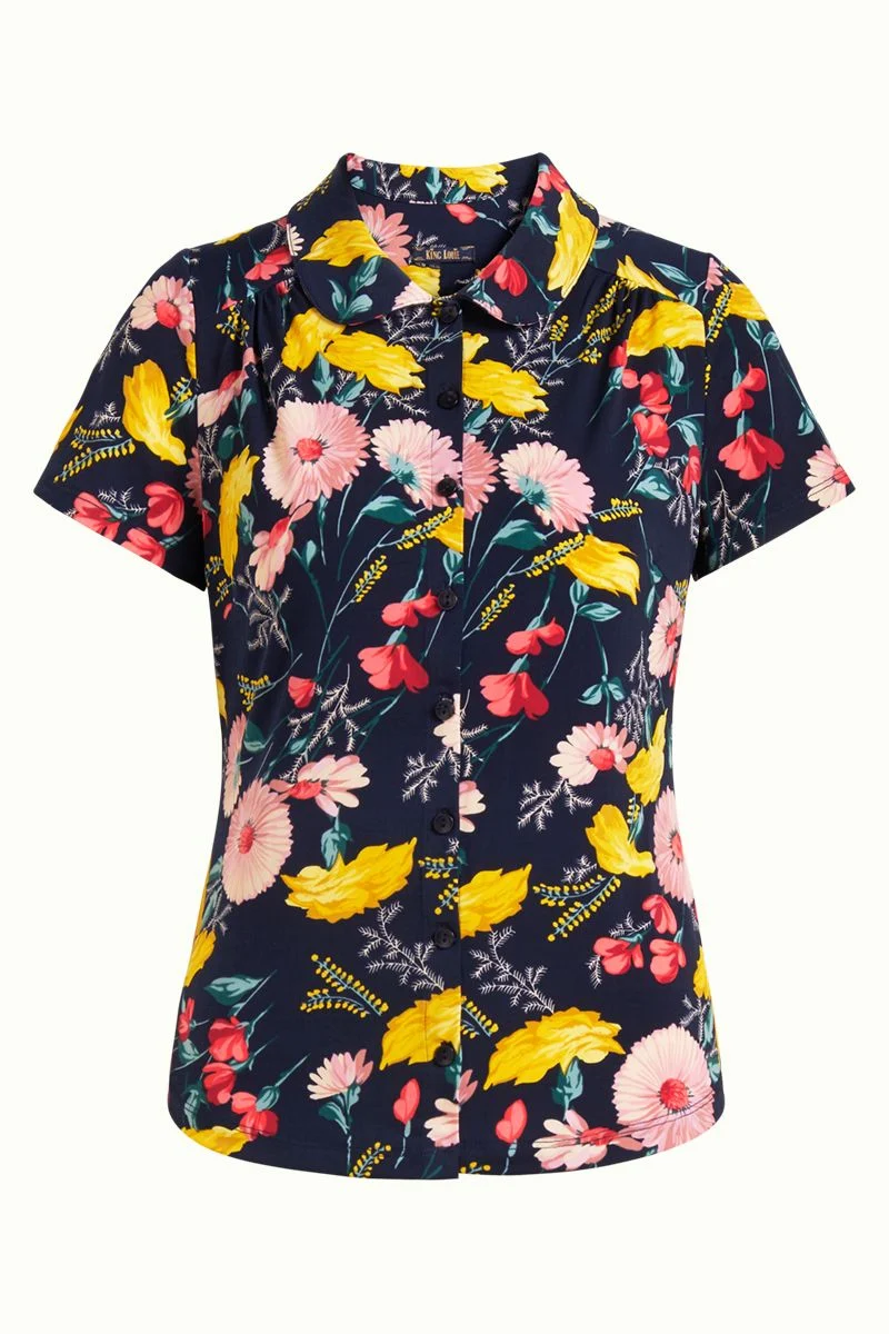 King Louie Blouse Rosabelle Blue