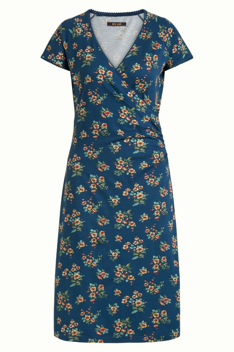 King Louie Cross Dress Lucky Tile Blue