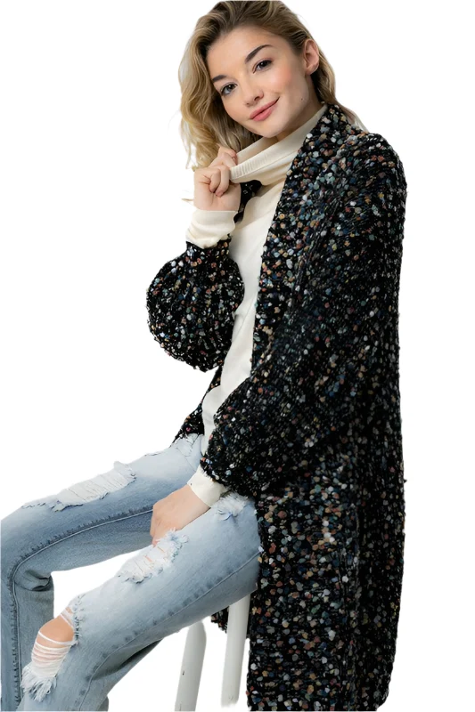 Dames Oversized Cardigan Gebreid met Zakken