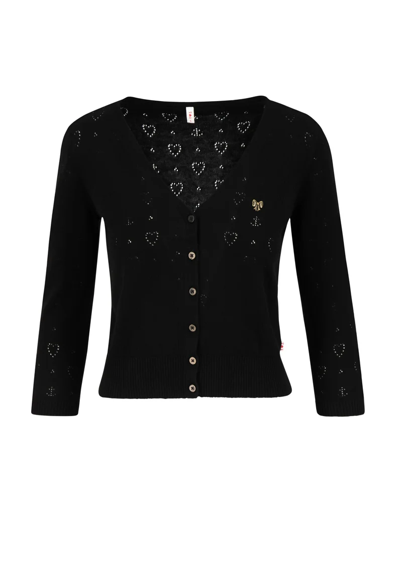 Blutsgeschwister Cardigan V-Neck Kruz Black