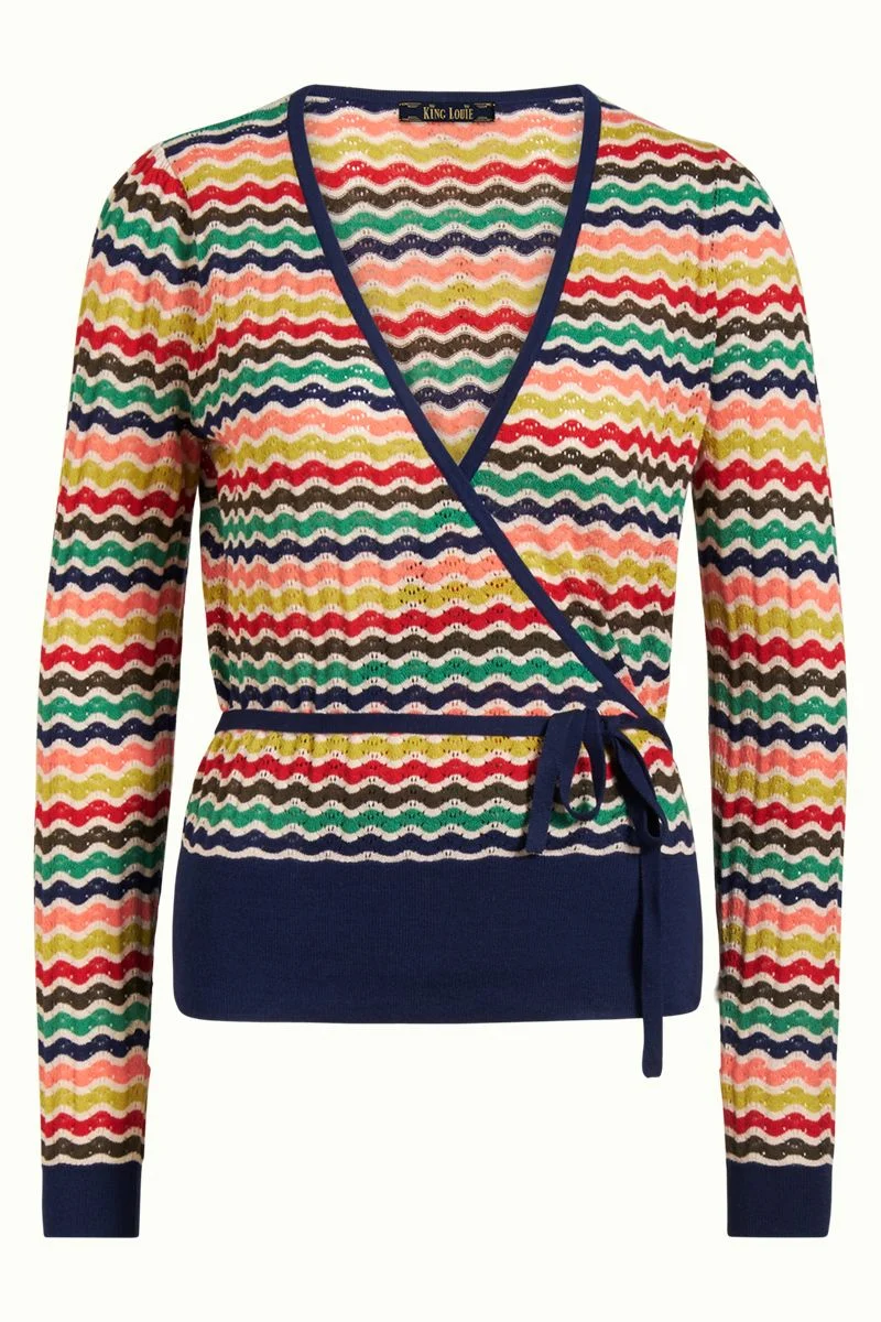 King Louie Wrap Top Sassy Blue