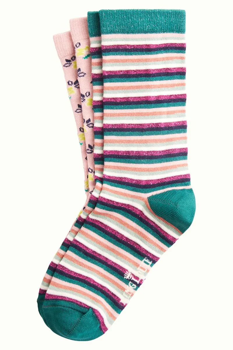 King Louie Socks 2 Pack Savannah Granny Pink
