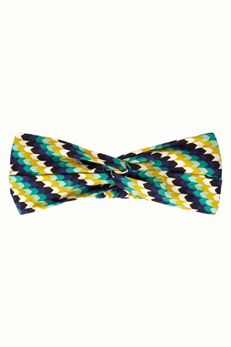 Haarband met knoop | King Louie twist hairband daze eden green