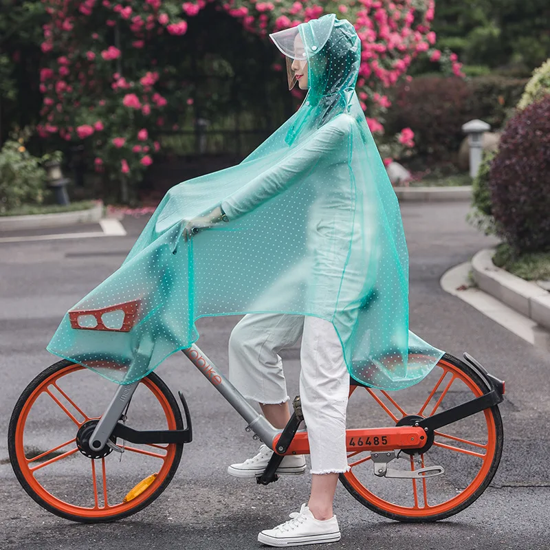 Dames Fiets Regenponcho Transparant Waterdicht PVC