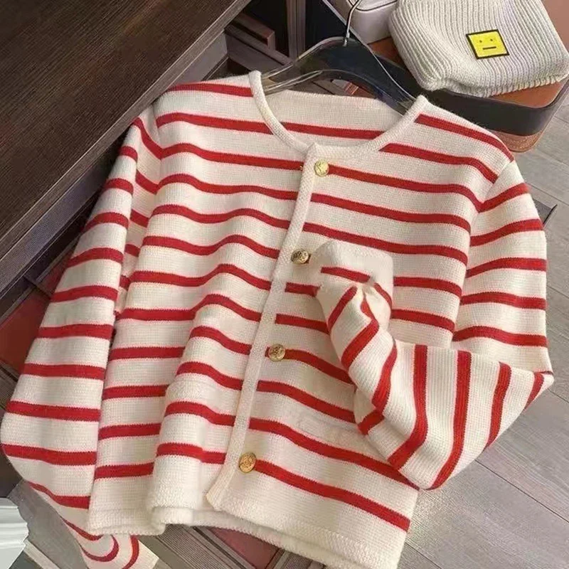 Dames Cardigan Gebreid Casual Met Lange Mouwen