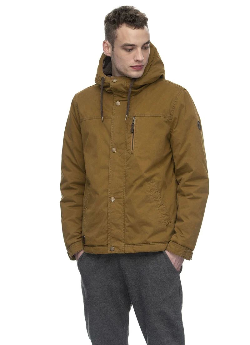 Donkergele heren jas | Ragwear Jacket mathy mustard
