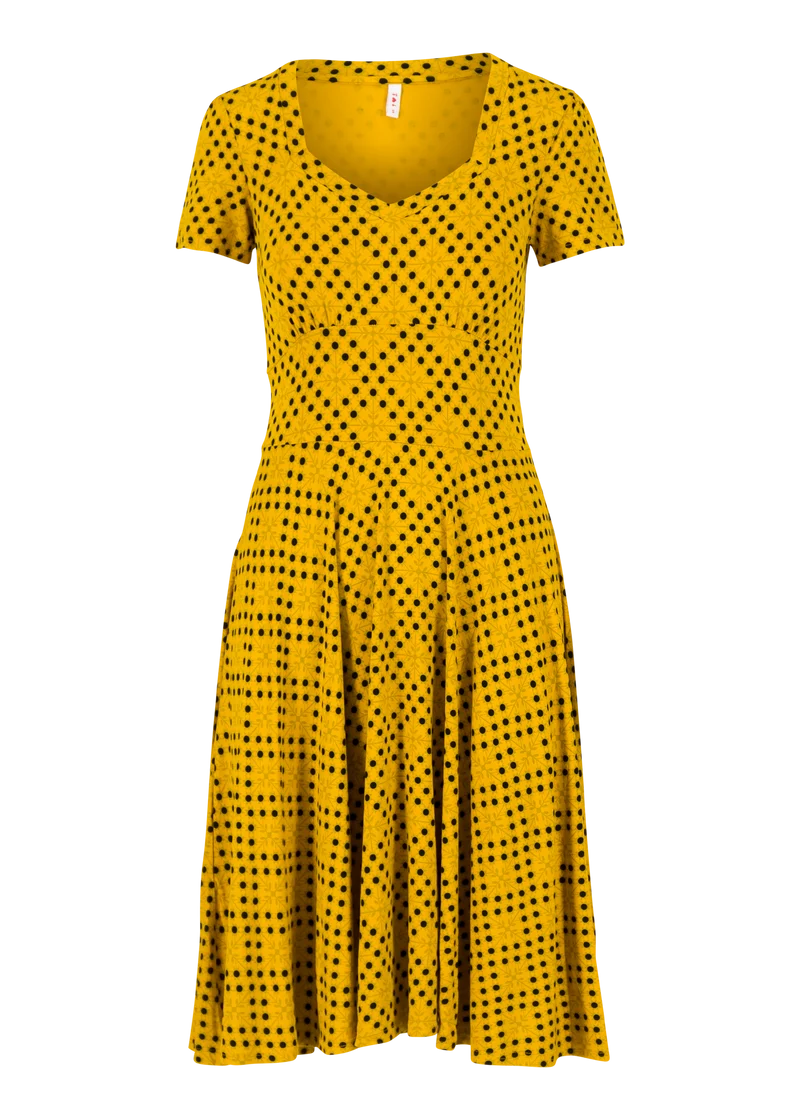 Comfortabele jurk van duurzame viscose | Blutsgeschwister urlaub auf balkonien robe zondag zon