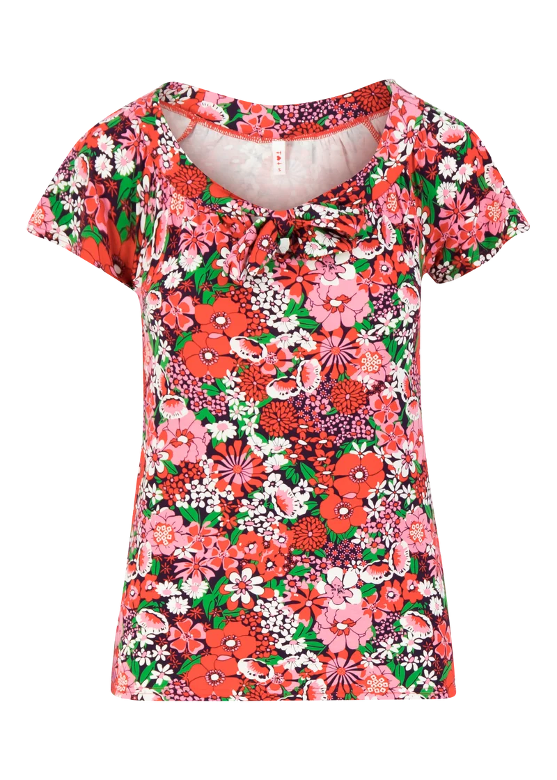 Kleurrijke top met bloemenprint | Blutsgeschwister carmelita top eau de bloem
