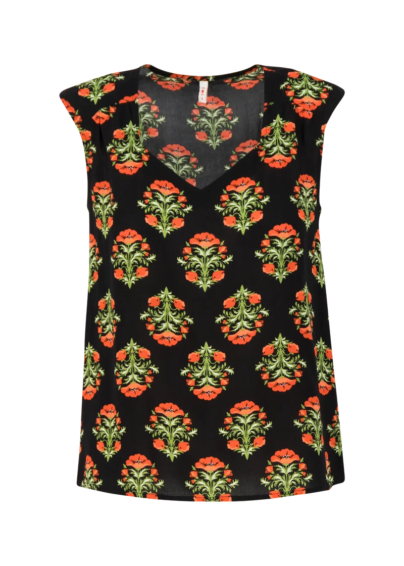 Top van luchtige duurzame viscose | Blutsgeschwister burning heart blousetop laatste lieve