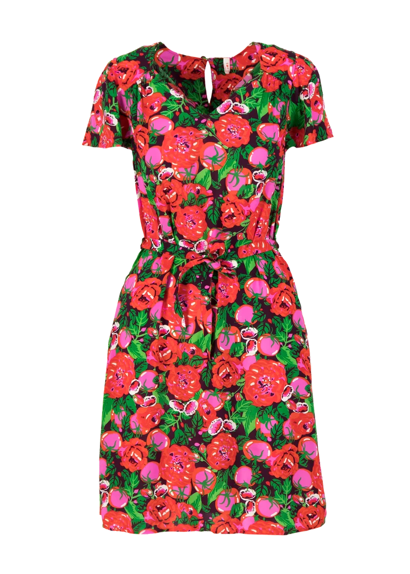 Kleurrijke jurk met zakken | Blutsgeschwister dansen met anni dress hot house