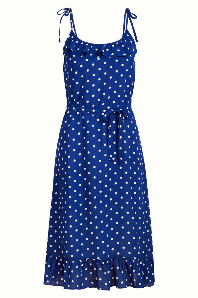 Jurk van soepele duurzame viscose | King Louie Camilla dress pablo midnight