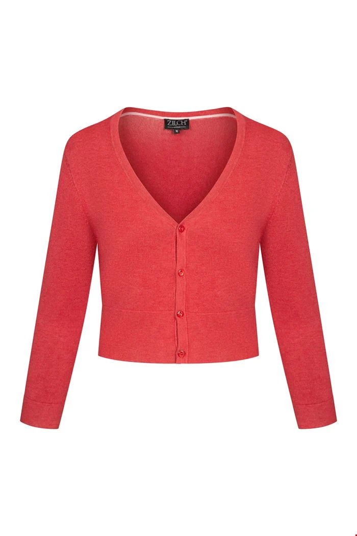 Vest met knoopsluiting | Zilch cardigan short blossom