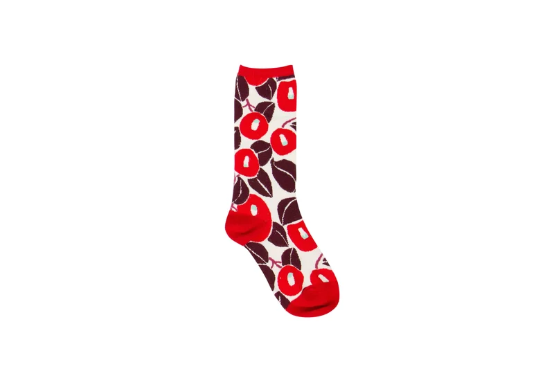 Rode Rekbare Sokken | Zilch Socks Japan Lipstick