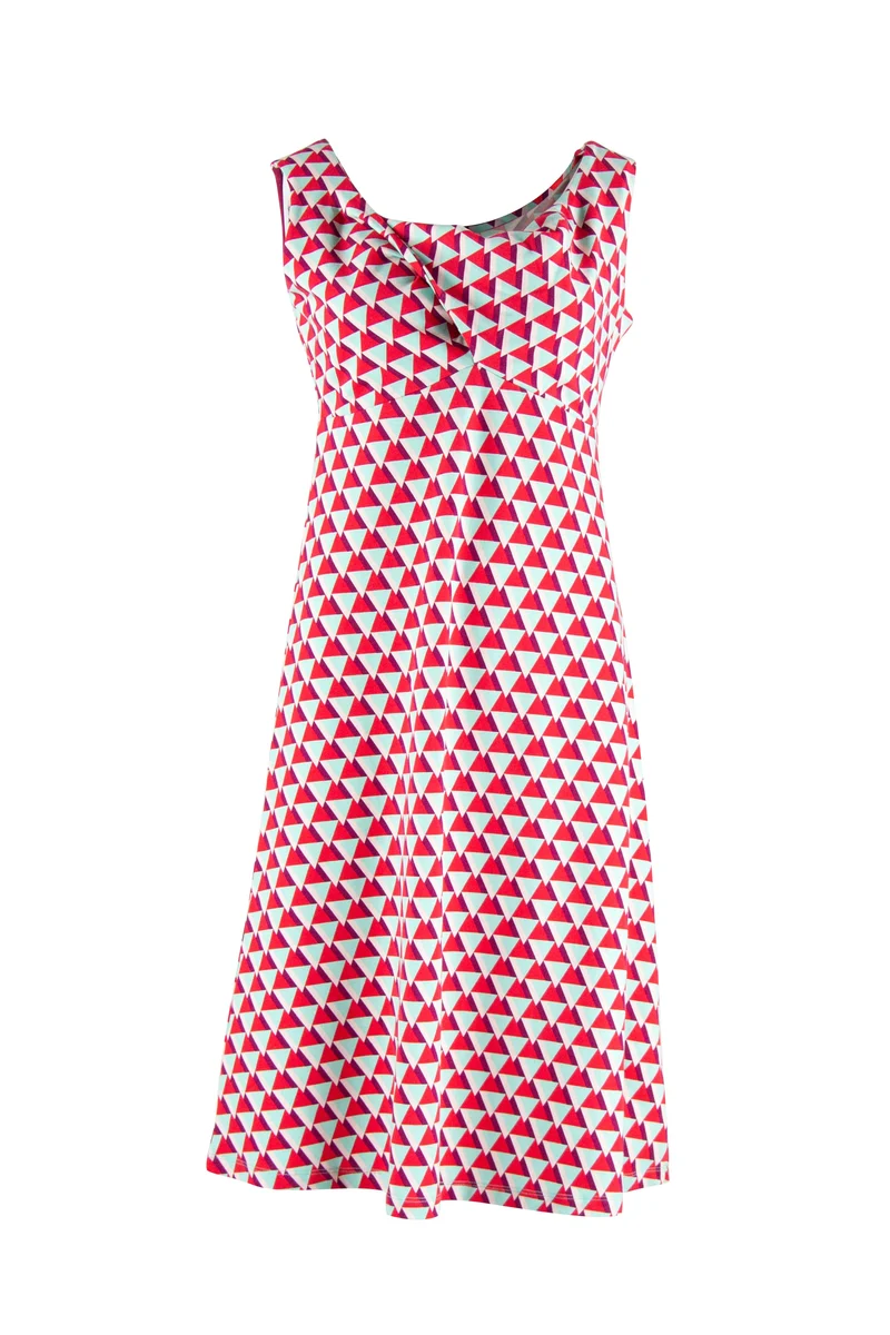 Mouwloze Rode Zomerjurk | Zilch Dress Sleeveless Abstract Mint