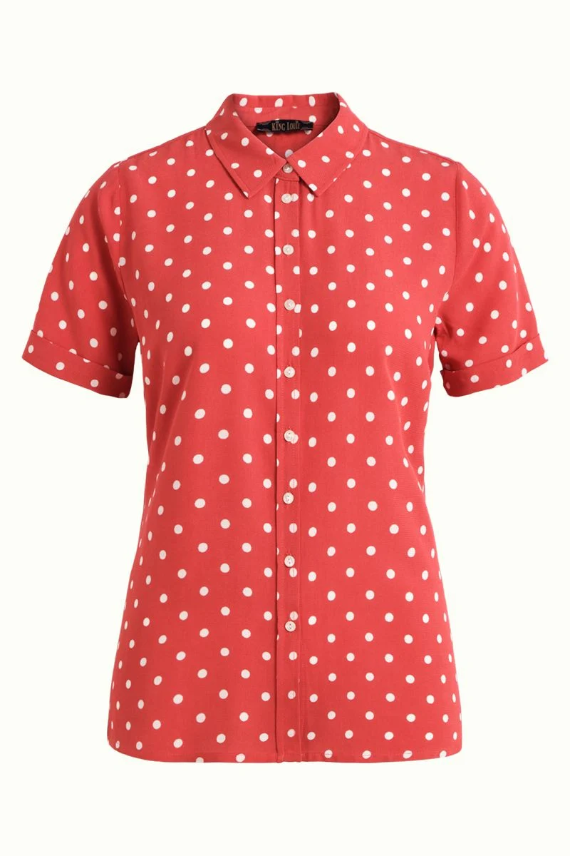 King Louie Rosie Blouse Pablo Apple Pink