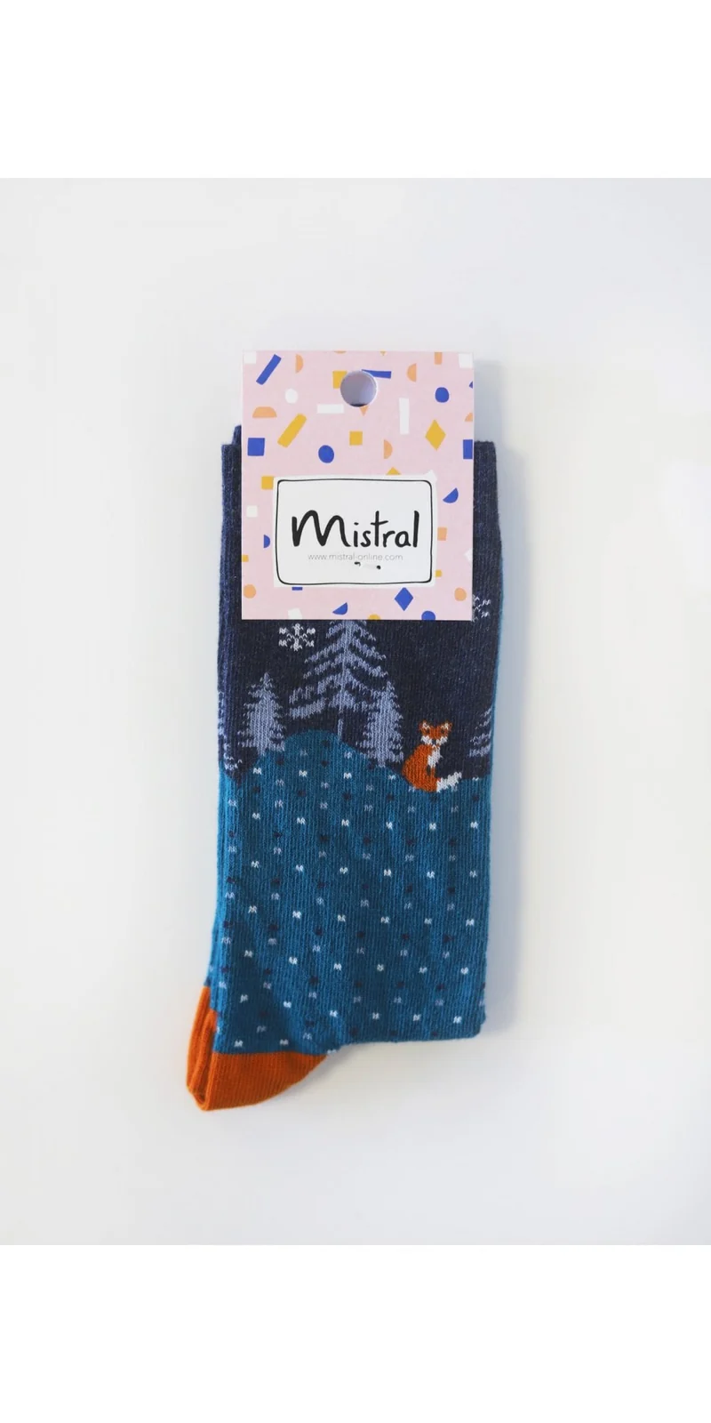 Mistral Foxes At Night Sock Teal
