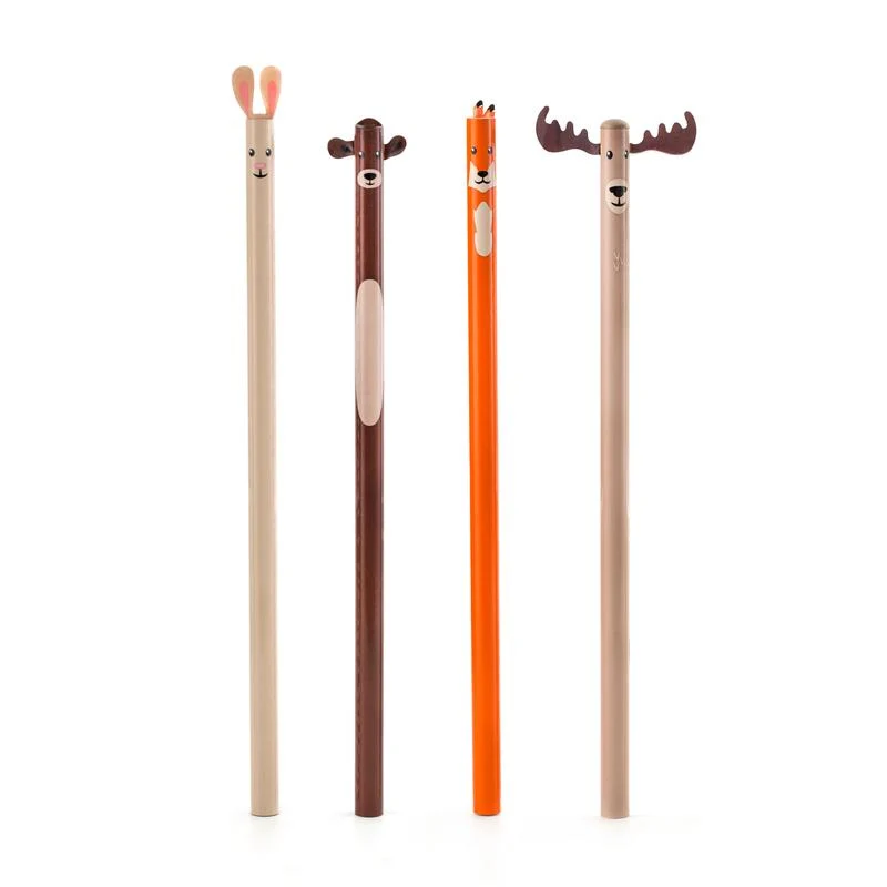 Kikkerland Woodland Pencil Set of 4