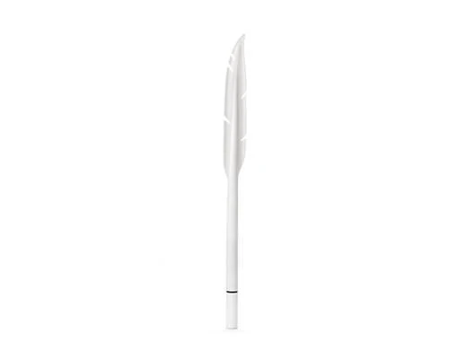 Kikkerland Feather Pen White