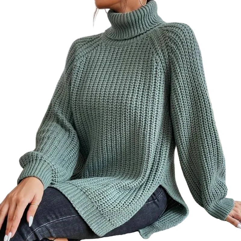 Dames Turtleneck Trui van Katoen - Comfortabele Coltrui voor Diverse Stijlen