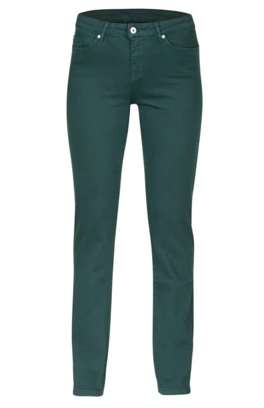 Groene 5-pocket jeans | Cloud9 Dahlia straight leg forest