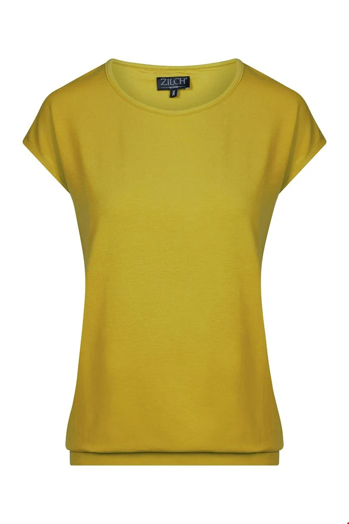 T-shirt van duurzame viscose | Zilch top cap sleeve lime
