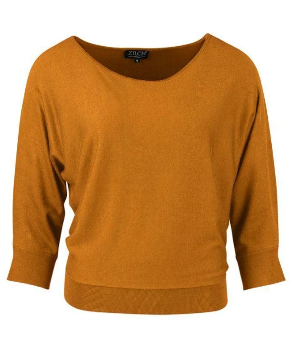 Top van bamboe | Zilch sweater batsleeve sunset