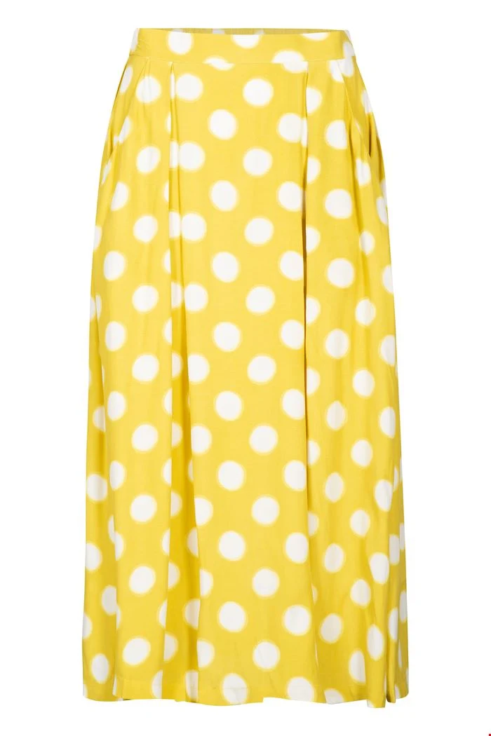 Gele rok met stippenprint | Zilch skirt eclipse lime