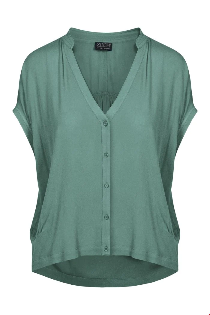 Losvallende blouse | Zilch blouse wide porcelain