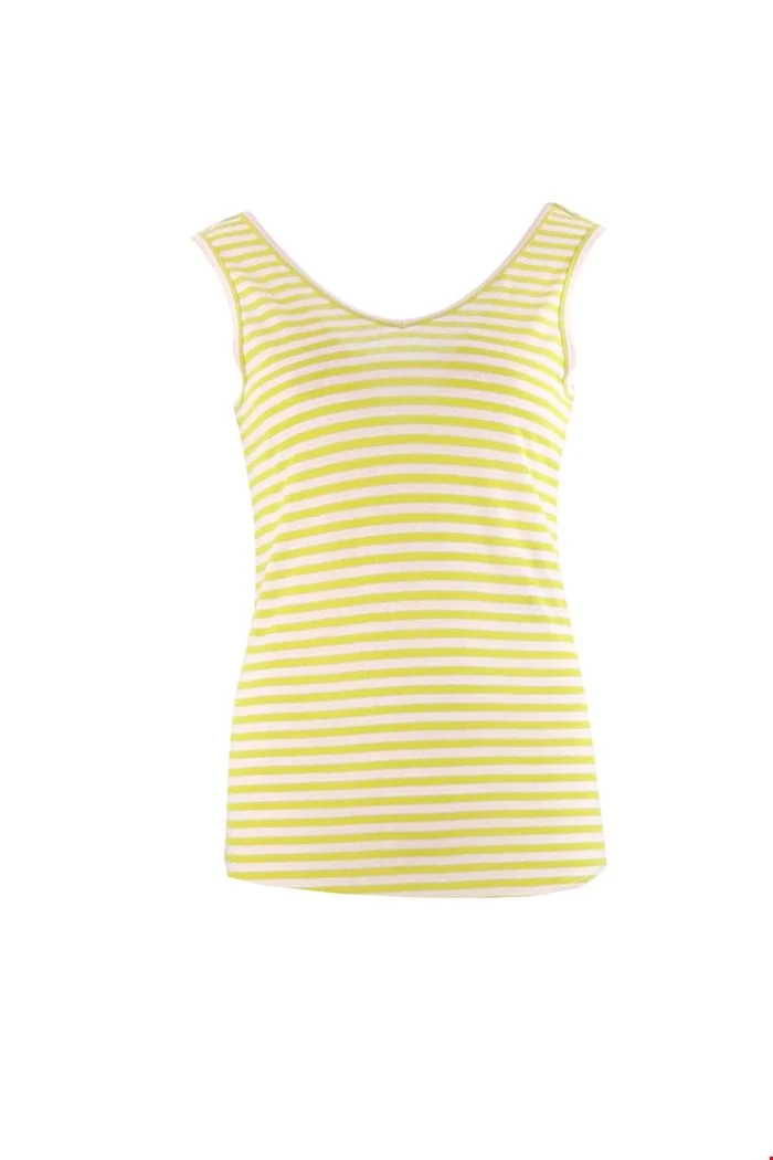 Topje draagbaar op 2 manieren | Zilch singlet reverisble lime