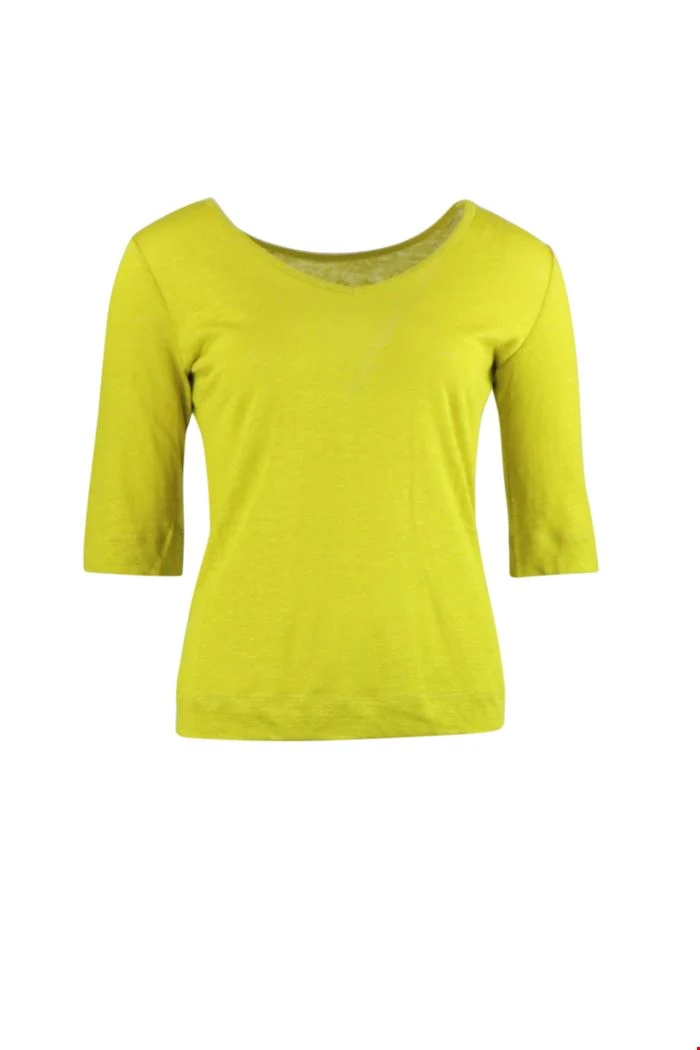 Gele linnen top | Zilch top reversible lime
