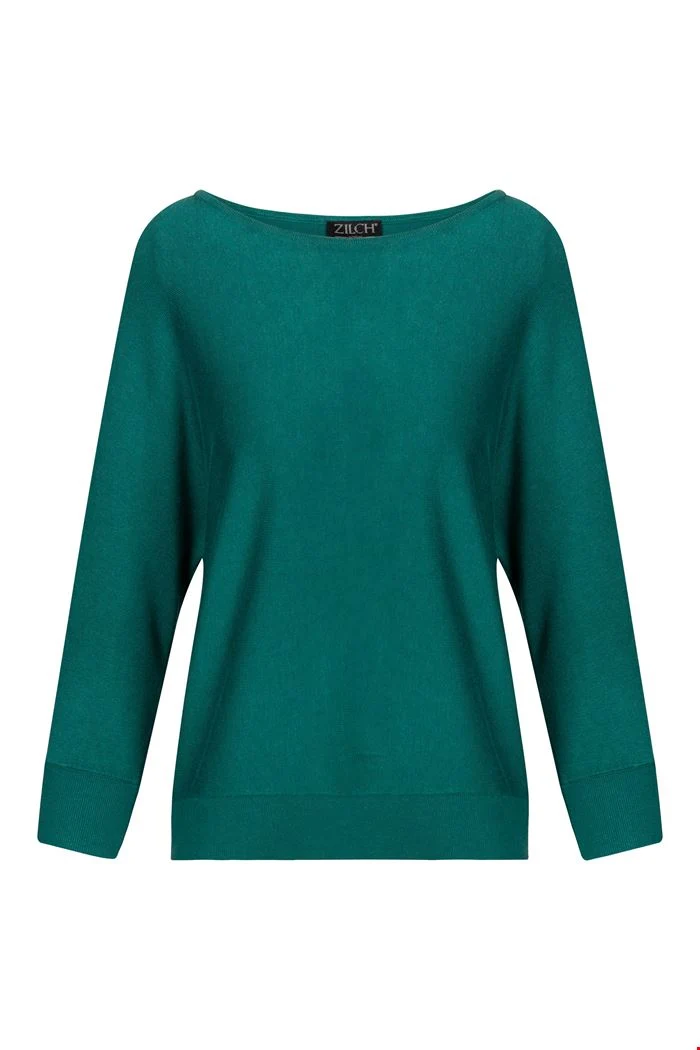 Top met vleermuismouwen | Zilch top batsleeve emerald