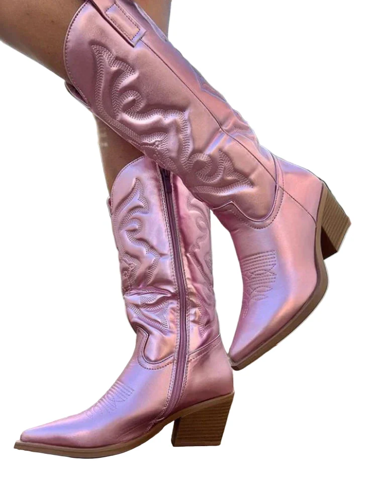 Dames Cowboylaarzen Metallic Carina