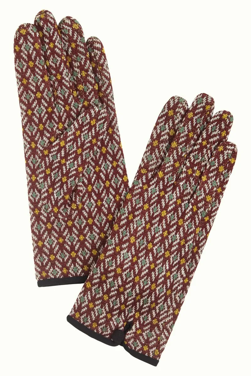 Rode handschoenen | King Louie glove conte beet red