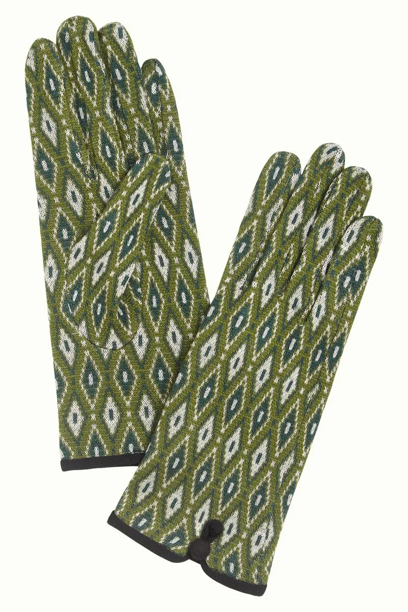 Groene comfortabele handschoenen | King Louie glove deuce pine green