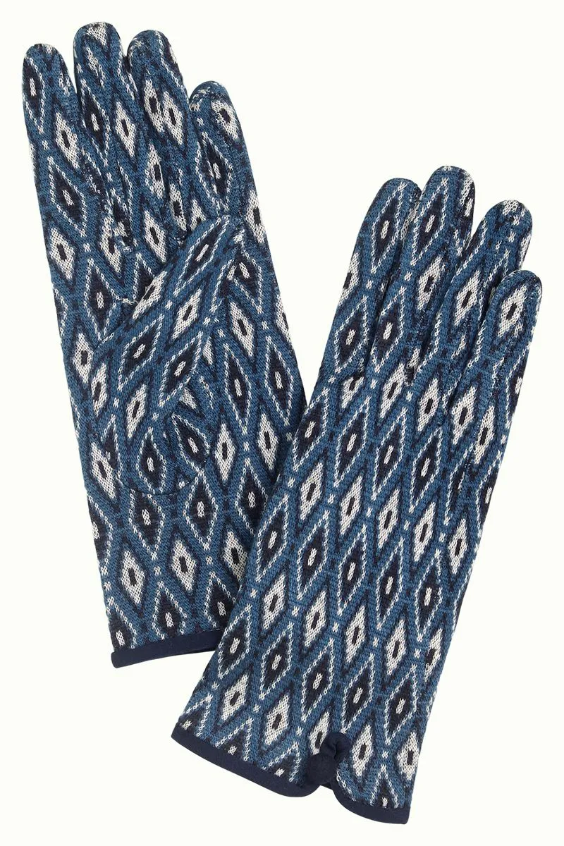 Warme blauwe handschoenen | King Louie glove deuce night blue