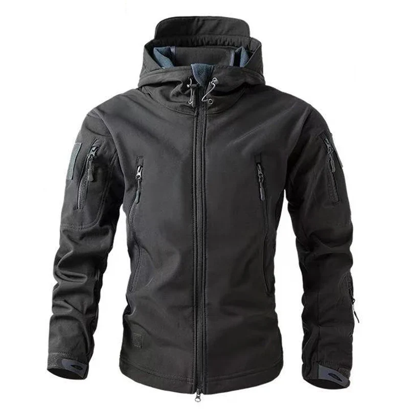 Heren Fleece Jas Waterdicht voor Outdoor Activiteiten met Fleece Voering