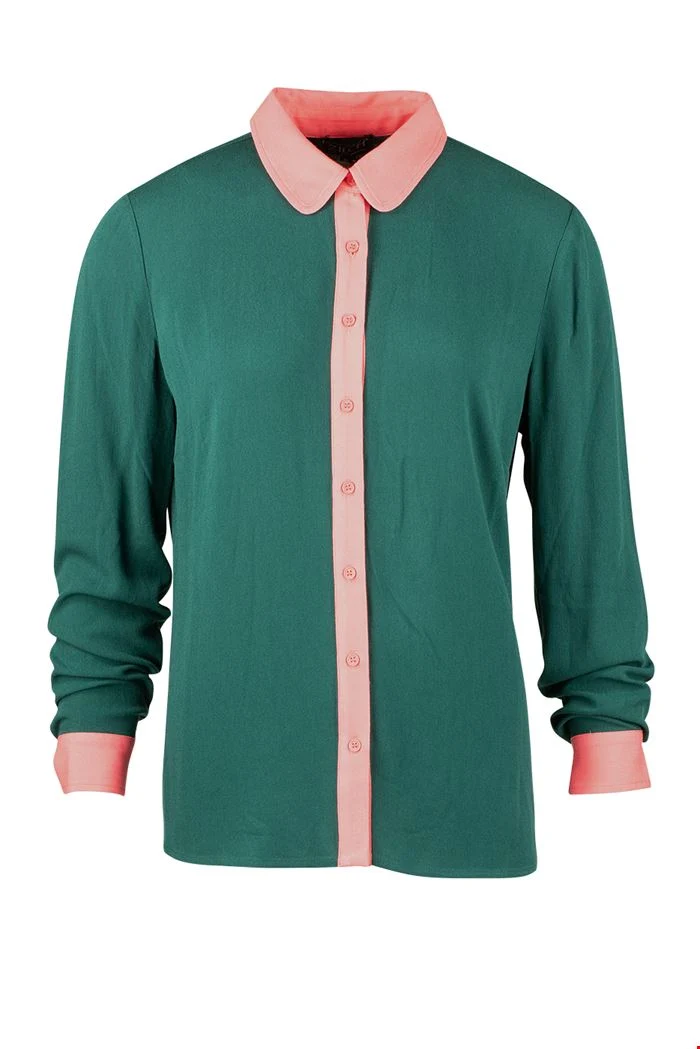 Blouse van rayon | Zilch blouse forest