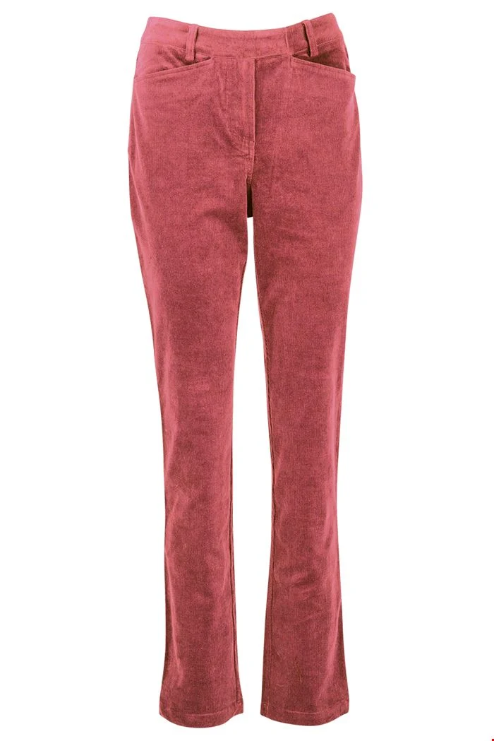 Roze fluwelen broek | Zilch pants raspberry
