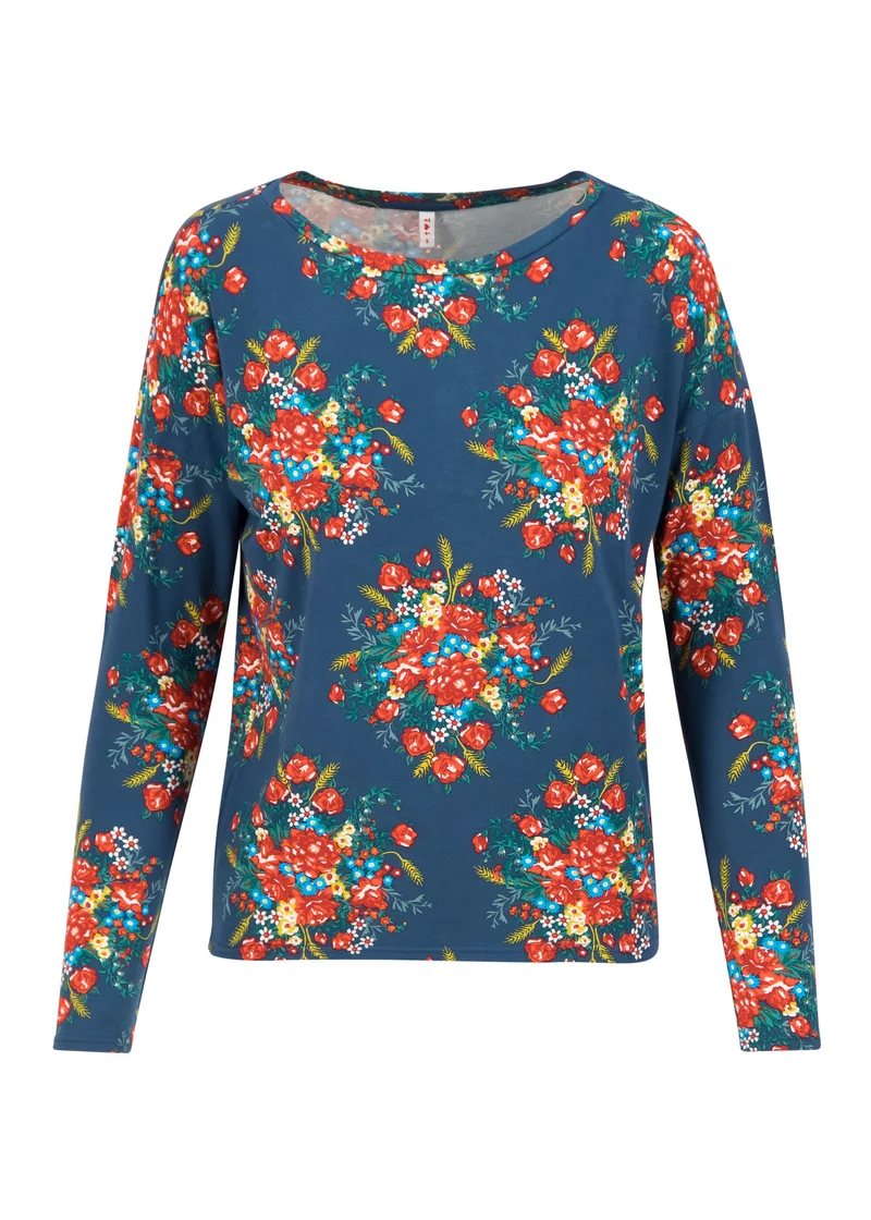 Top van duurzame viscose | Blutsgeschwister Carry me home longsie happy harvest