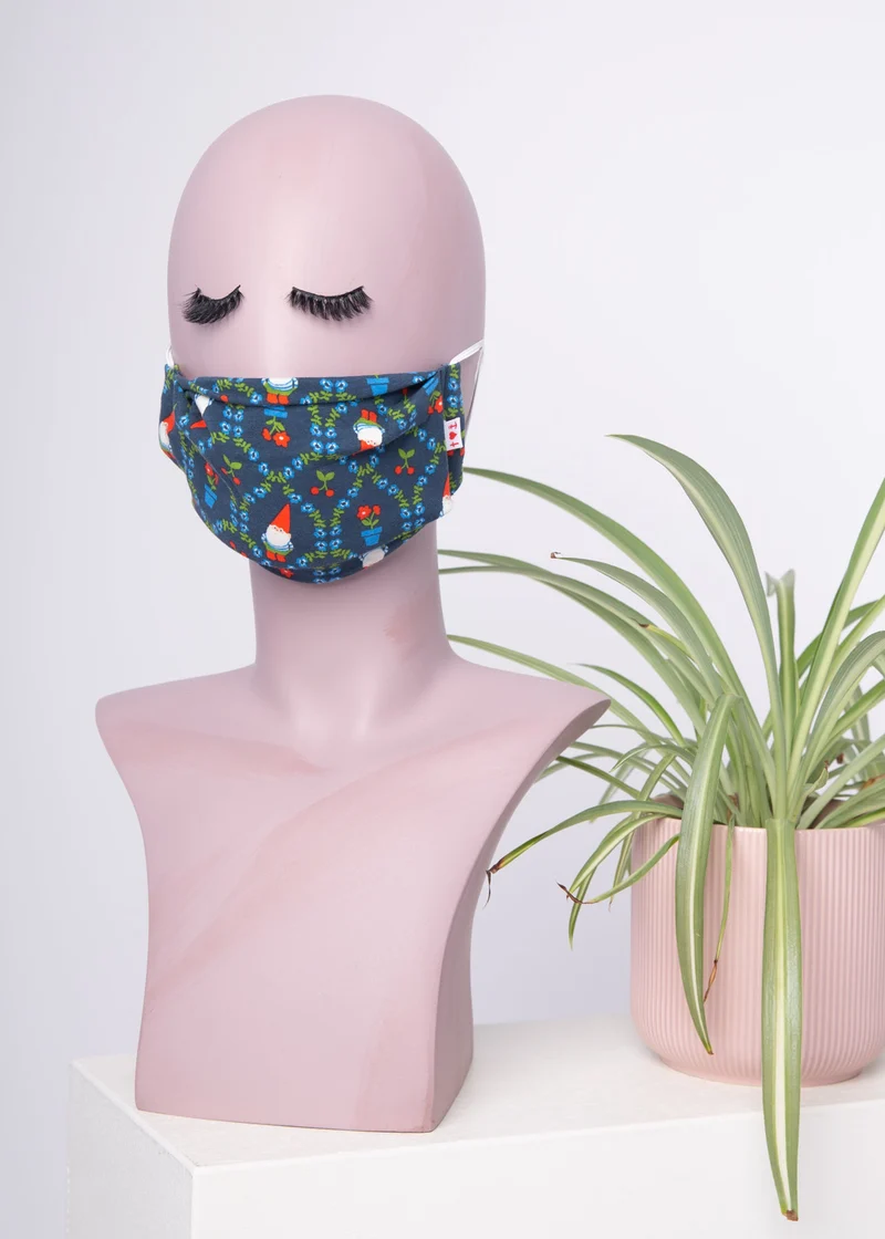 Mondkapje met kabouters | Blutsgeschwister community mask simply blue
