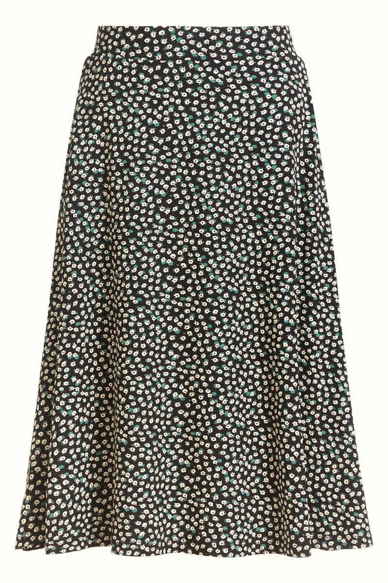 Zwarte midi rok | King Louie Sofia midi skirt sevres black