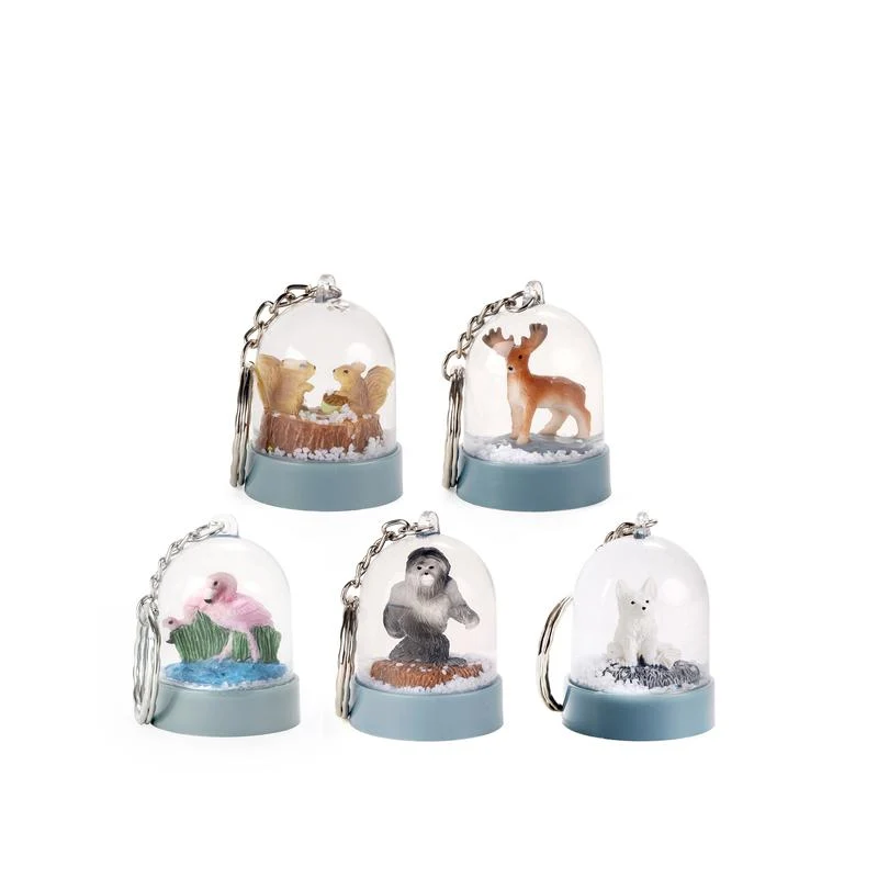 Kikkerland Nature Snow Globe Keychain