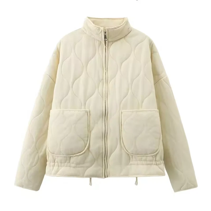 Zeraya | Gewatteerde Bomber Jacket met Quiltpatroon voor Dames