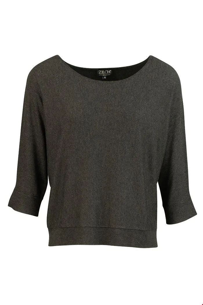 Zilch Top Batsleeve Anthracite