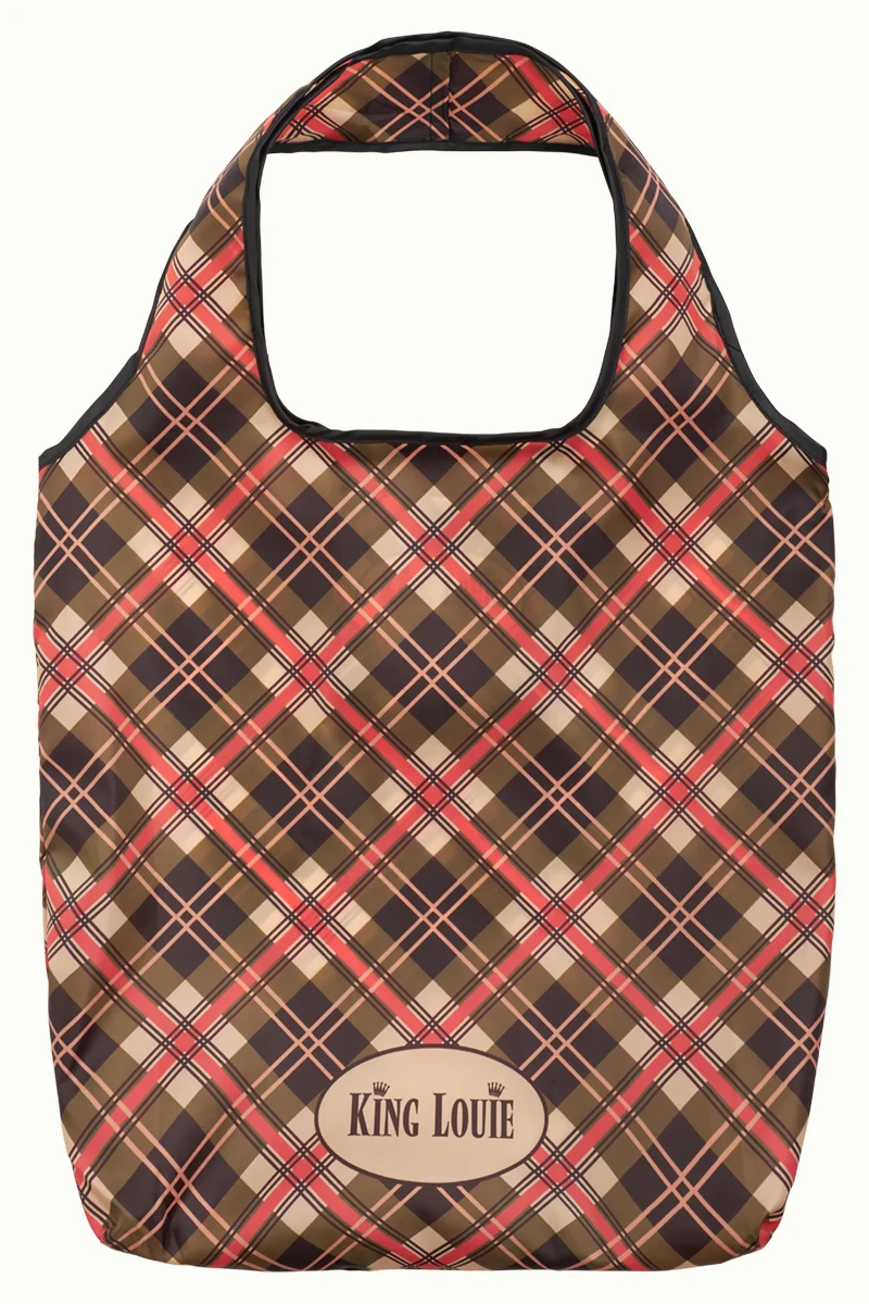 King Louie Check Eco Bag Marzipan
