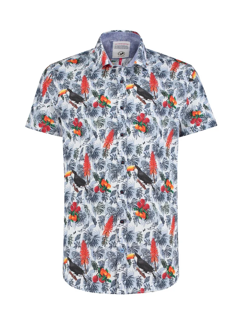 A Fish Named Fred Shirt Toucan Optical White .